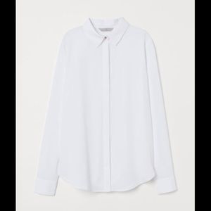 Long-Sleeved Blouse (White)